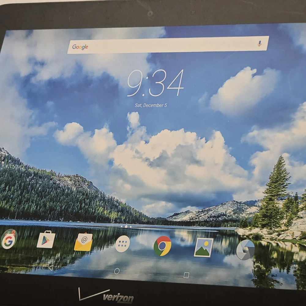 Verizon Tablet with Black Frame